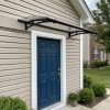 Palram Canopia Door Awnings Aquila 1500 Grey Clear Main 1 US