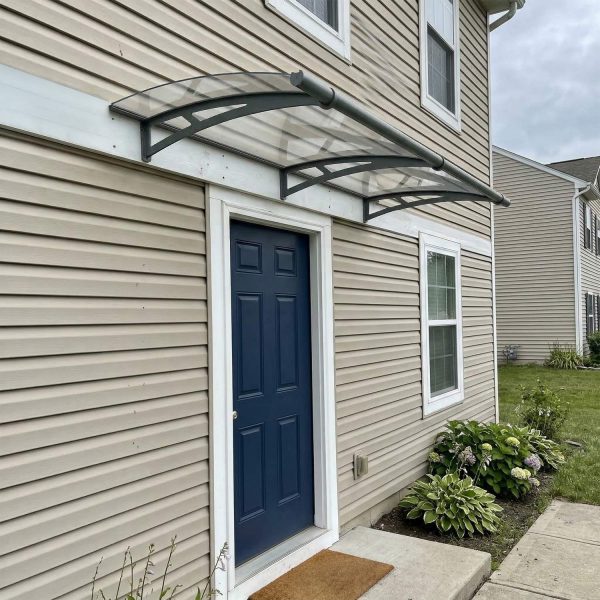 Palram Canopia Door Awnings Aquila 2050 Grey Clear Main 2 US