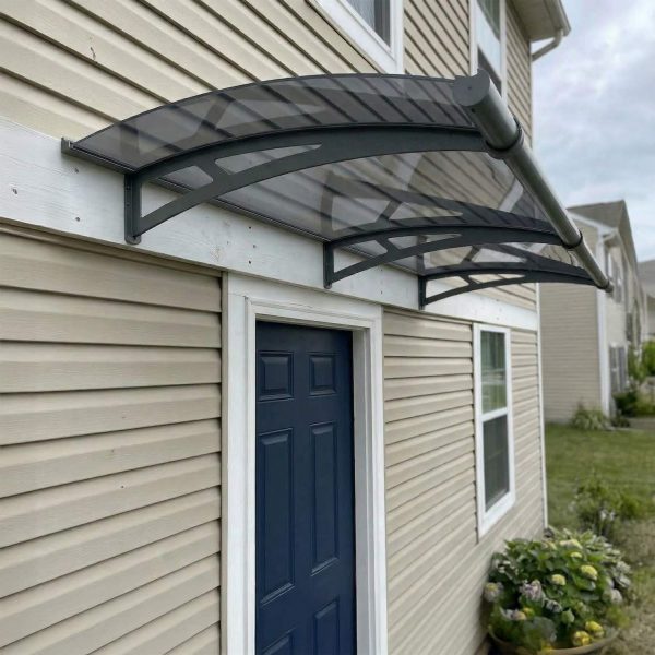 Palram Canopia Door Awnings Aquila 2050 Grey Solar Grey Main 1 US