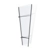 Door Awning Pegasus 2 ft. x 6 ft. Grey Structure & Clear Glazing