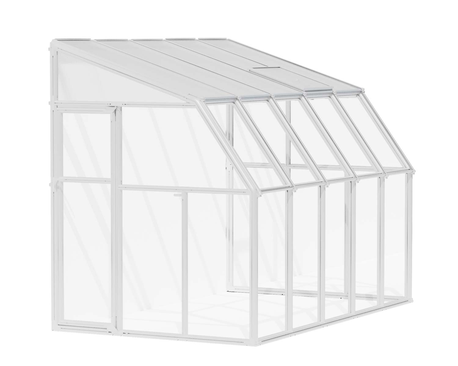Solarium SunRoom Kit 6 ft. x 10 ft. White Structure &amp; Hybrid Glazing