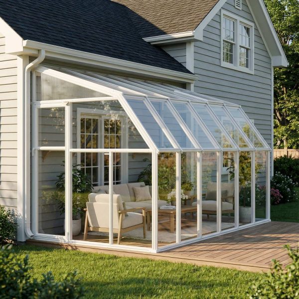 Palram Canopia Garden Chalets SunRoom 6x12 2X4 White Clear Main 1 US