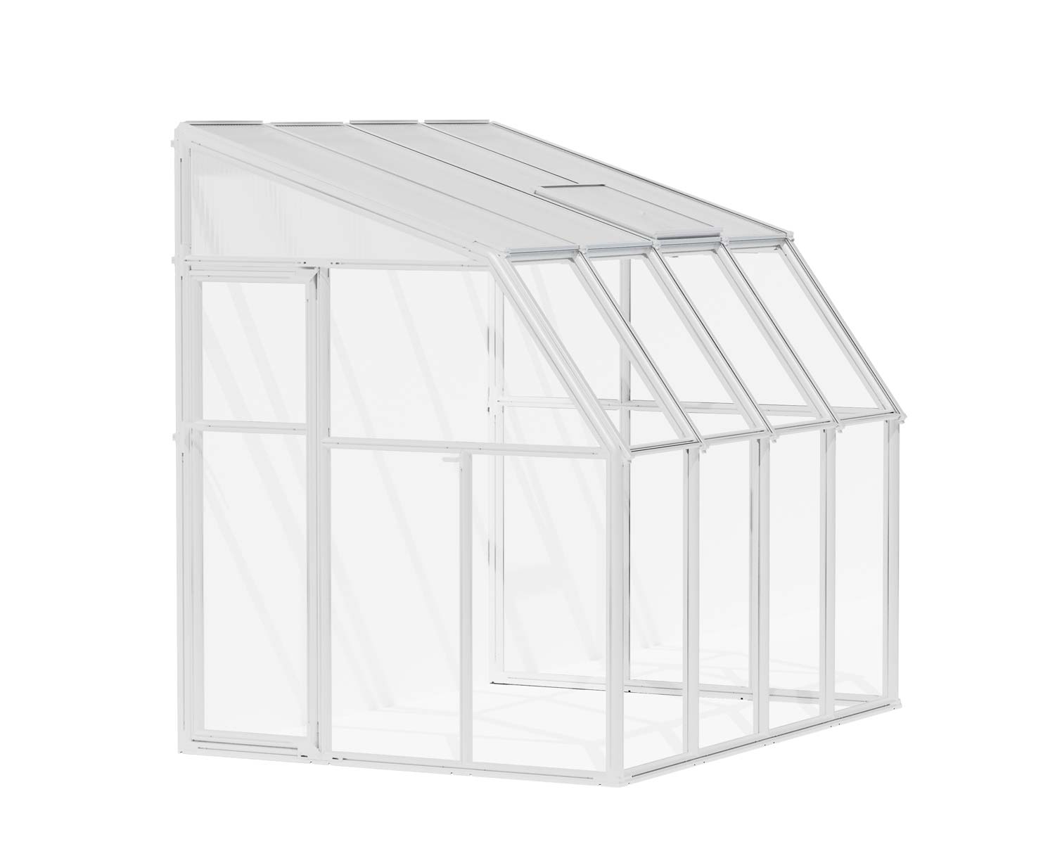 Solarium SunRoom Kit 6 ft. x 8 ft. White Structure & Hybrid Glazing