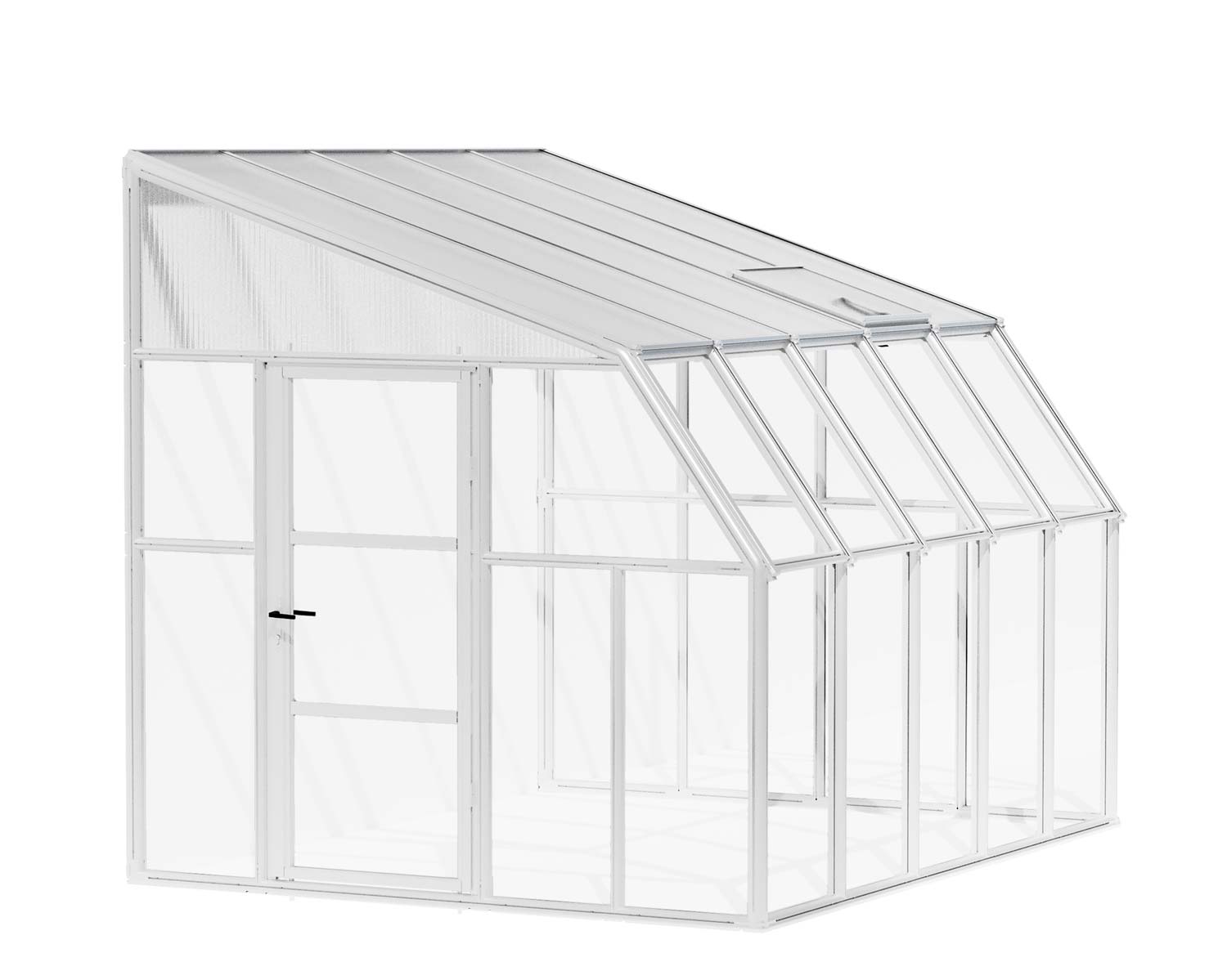 Solarium SunRoom Kit 8 ft. x 10 ft. White Structure &amp; Hybrid Glazing
