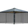 Palram Canopia Garden Gazebos Palermo 4300 Netting Set CutOut