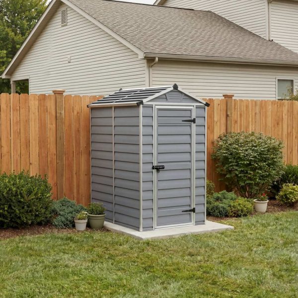 Palram Canopia Garden Sheds Skylight 4x6 Dark Grey Main 1 USA