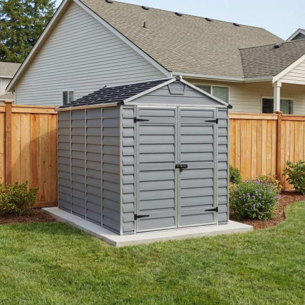 Palram Canopia Garden Sheds Skylight 6x10 Dark Grey Main 1 USA