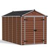 Skylight 6 ft. x 12 ft. Plastic Storage Shed with Amber Polycarbonate Walls & Aluminium Frame