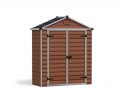 Skylight 6 ft. x 3 ft. Plastic Storage Shed with Amber Polycarbonate Walls & Aluminium Frame