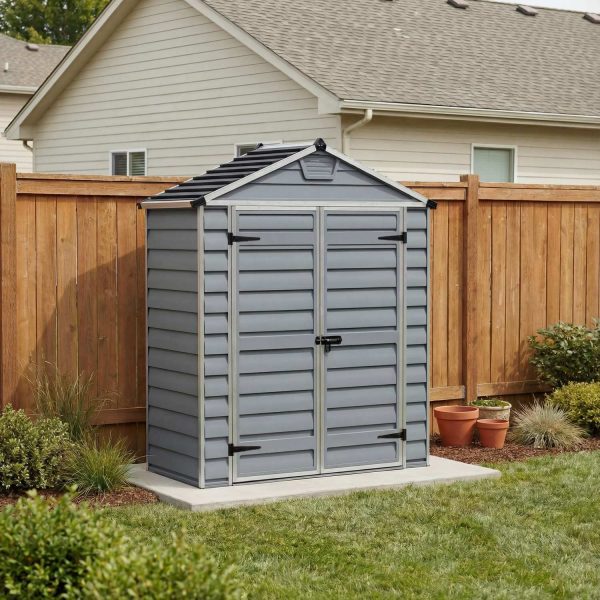 Palram Canopia Garden Sheds Skylight 6x3 Dark Grey Main 1 USA
