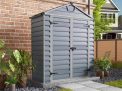 Skylight 6 ft. x 3 ft. Plastic Garden Storage Shed with Grey Polycarbonate Walls & Aluminium Frame