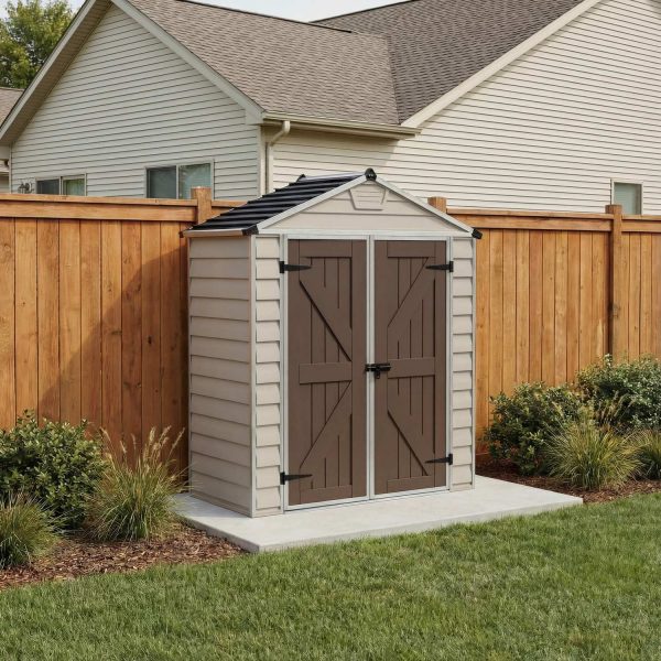 Palram Canopia Garden Sheds Skylight 6x3 Tan Main 1 USA