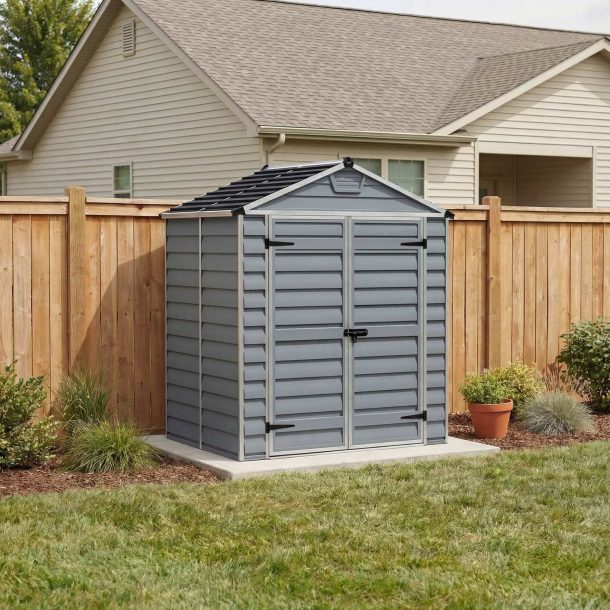 Skylight 6 ft. x 5ft. Plastic Storage Shed Kit | Canopia by Palram