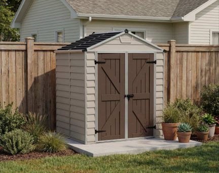Skylight 6 ft. x 5 ft. Shed Kit - Tan