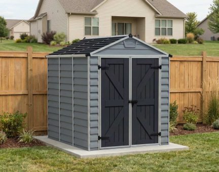 Skylight 6 ft. x 8 ft. Shed Kit - Dark Grey Deco