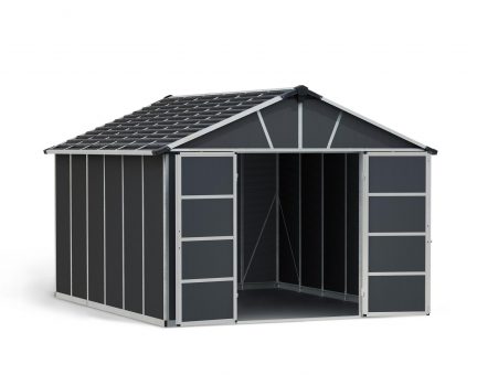 Storage Shed Kit Yukon 11 ft. x 13 ft. Grey Structure