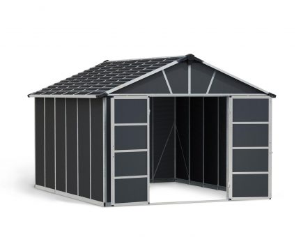 Storage Shed Kit Yukon 11 ft. x 13 ft. Grey Structure