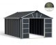 Storage Shed Kit Yukon 11 ft. x 17 ft. Grey Structure Without Floor