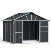 Canopia Garden Sheds Yukon 11X9 3.3X2.7 Without Floor Garage doorCutout