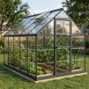 Palram Canopia Greenhouse Harmony 6x10 Grey Main 3