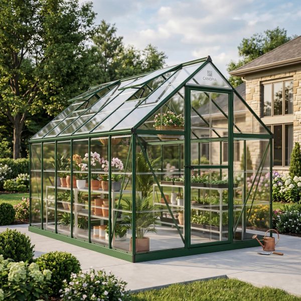 Palram Canopia Greenhouse Harmony 6x12 Green Main 2
