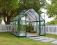 Greenhouse Balance 8&#039; x 8&#039; Kit - Green Structure &amp; Clear Glazing