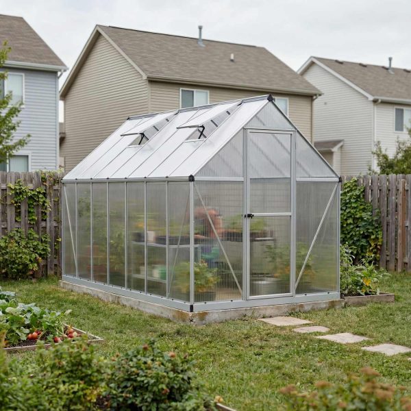 Palram Canopia Greenhouses Mythos 6x14 Silver Atmosphere 1 USA