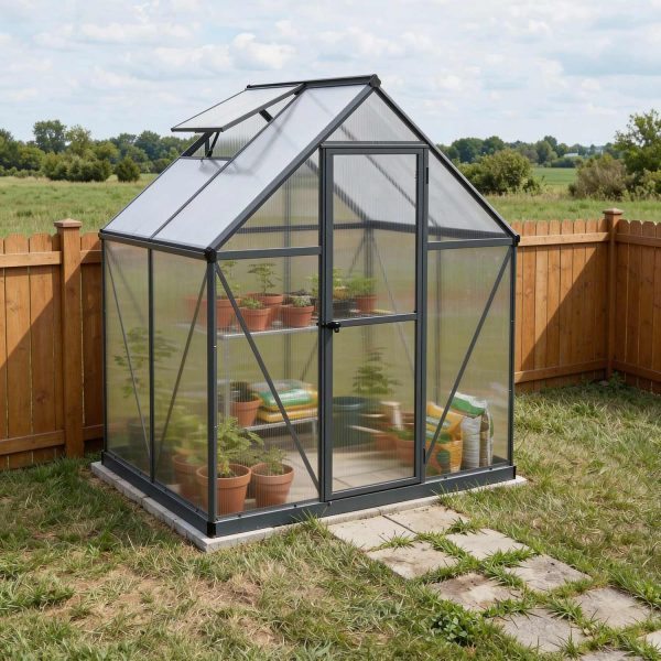 Palram Canopia Greenhouses Mythos 6x4 Grey Main 3 USA