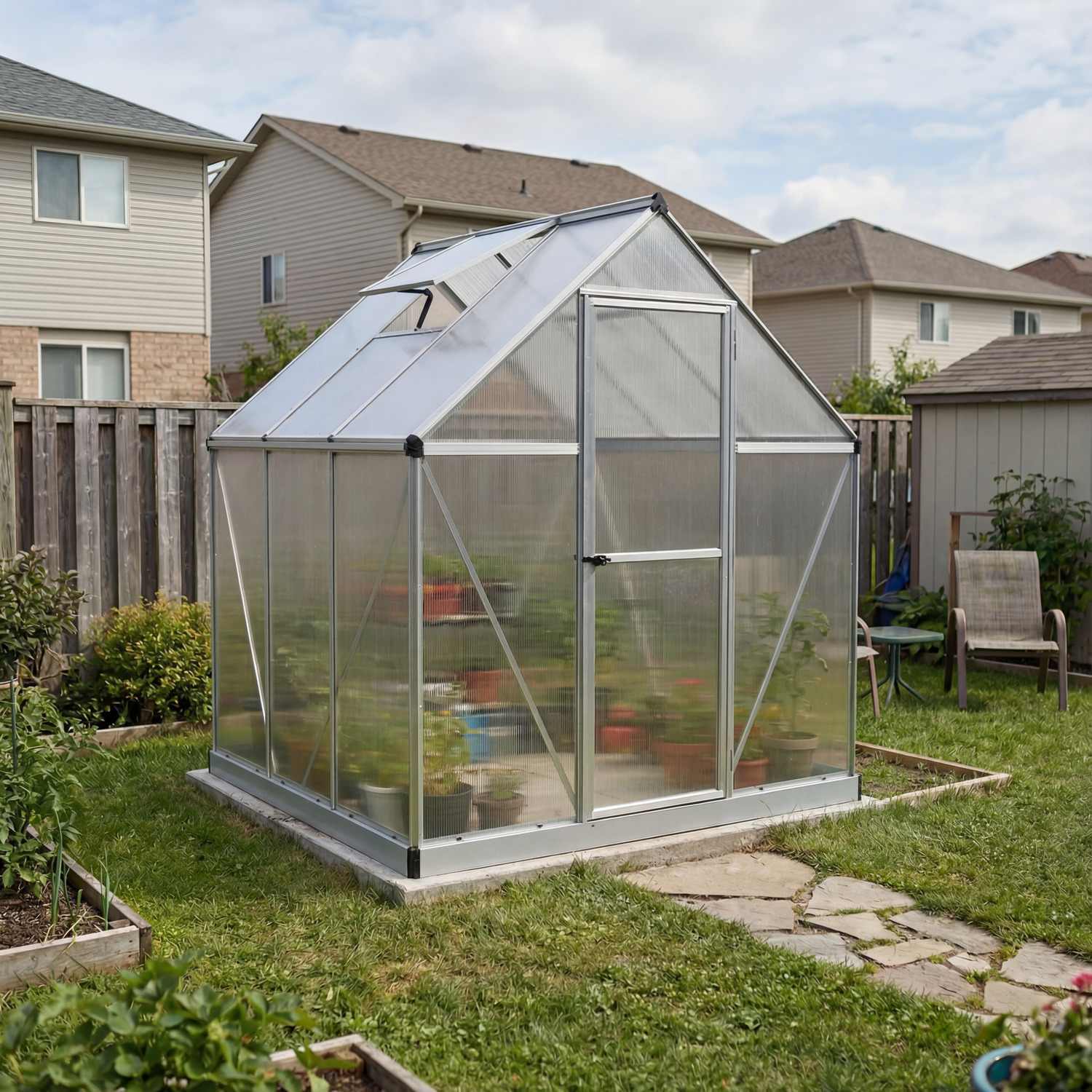ミコト　パネル Mythos 6 ft. x 6 ft. Greenhouse kit | Canopia by Palram