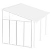 Patio Covers Accessories SideWall 3x4.25 White Clear