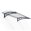Palram Door Awnings Calisto 1350 Grey Clear CutOut