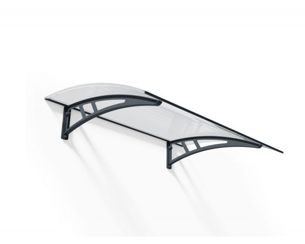 Palram Door Awnings Calisto 1350 Grey Clear CutOut