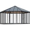 17 ft x 20 ft grey Garda enclosed gazebo featuring a modern design