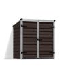 Voyager 2 ft. x 4 ft. Small Plastic Storage Shed with Brown Polycarbonate Panels & Aluminium Frame