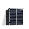 Voyager 2 ft. x 4 ft. Small Plastic Storage Shed with Midnight Grey Polycarbonate Panels & Aluminium Frame