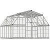 Greenhouse Americana 12' x 12' Kit - Silver Structure & Clear Glazing