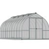 Greenhouse Bella 8' x 20' Kit - Silver Structure & Multiwall Glazing