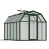 Greenhouse EcoGrow 6' x 10' Kit - Green Structure & Twinwall Glazing