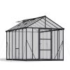 Greenhouse Glory 8' x 12' Kit - Grey Structure & Multiwall Glazing