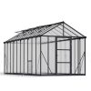 Greenhouse Glory 8' x 20' Kit - Grey Structure & Multiwall Glazing