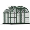 Greenhouse Grand Gardener 8' x 12' Kit - Green Structure & Clear Glazing