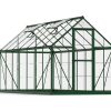 Greenhouse Harmony 6' x 14' Kit - Green Structure & Clear Glazing