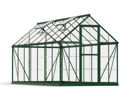 Greenhouse Harmony 6' x 14' Kit - Green Structure & Clear Glazing