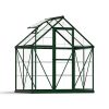 Greenhouses Harmony 6 ft. x 4 ft. Green Structure & Clear Glazing