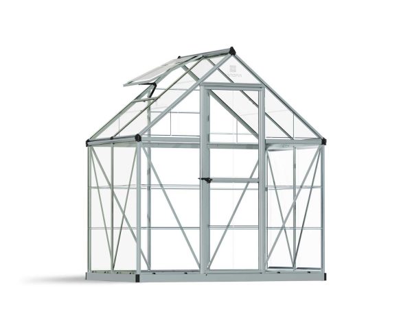 Greenhouse Harmony 6' x 4' Kit - Silver Structure & Clear Glazing