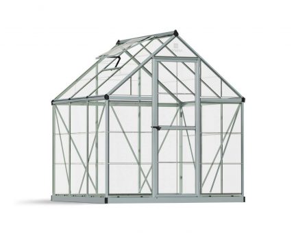 Greenhouse Harmony 6' x 6' Kit - Silver Structure & Clear Glazing
