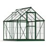 Greenhouse Harmony 6' x 8' Kit - Green Structure & Clear Glazing