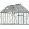 Greenhouse Hybrid 6' x 12' Kit - Silver Structure & Hybrid Glazing