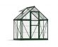 Greenhouse Hybrid 6' x 4' Kit - Green Structure & Hybrid Glazing