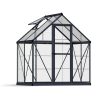Greenhouse Hybrid 6' x 4' Kit - Grey Structure & Hybrid Glazing